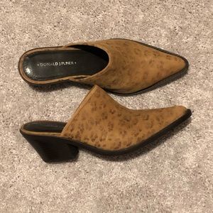 Donald J. Pliner Cheetah Mules/Heeled Booties